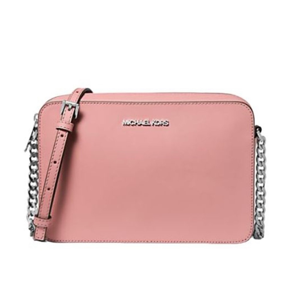 Michael Kors Jet Set Item Large East West Zip Crossbody Leather Primrose 
NWT